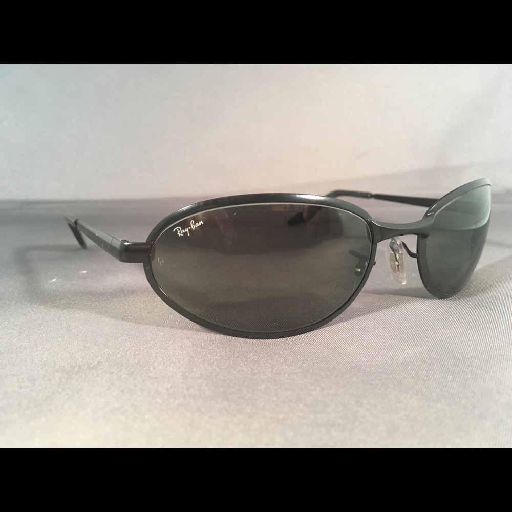 Ray-Ban Mondo Metal Oval Wrap Vintage Sunglasses